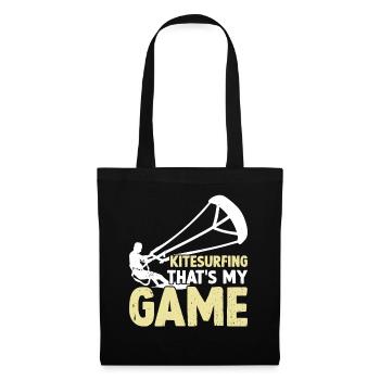 Le kitesurf c’est mon jeu - Kiteboarding - Sac en tissu - noir - Devant