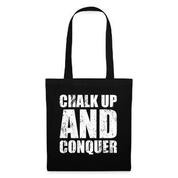 Boulderer Chalk Up et Conquer Bloc - Sac en tissu - noir - Devant