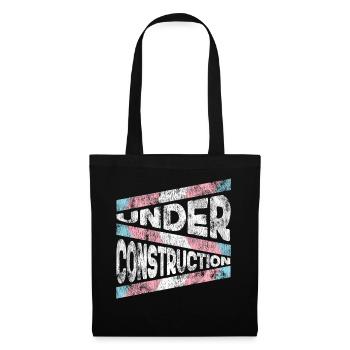 Fierté LGBT transgenre - Sac en tissu - noir - Devant