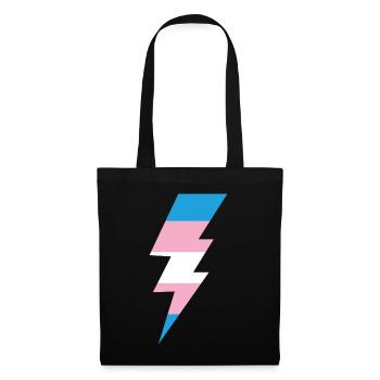 Transgender Trans LGBT Pride - Stoffbeutel - Schwarz - Vorne