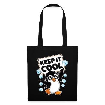 Stay relaxed, says the penguin - Tote Bag - black - Front
