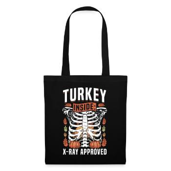Fall Season Turkey Thanksgiving Xray - Tote Bag - black - Front