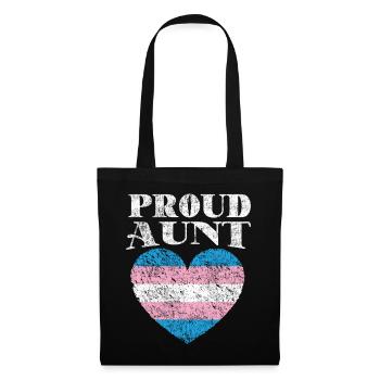 Fierté LGBT transgenre - Sac en tissu - noir - Devant