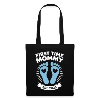 Première fois maman est 2025 maman grossesse drôle - Sac en tissu - noir - Devant