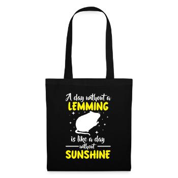 Lemming : La vie des campagnols sans lemming - Sac en tissu - noir - Devant