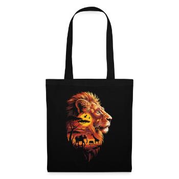 Afrique Faune Lion Roi des Animaux - Sac en tissu - noir - Devant