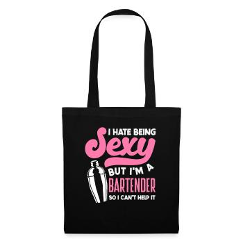 I'm a bartender and sexy - Tote Bag - black - Front
