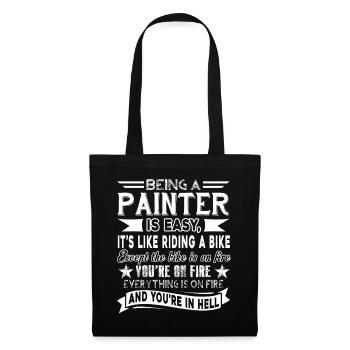 Painter Being A Painter Is Easy - Tote Bag - black - Front