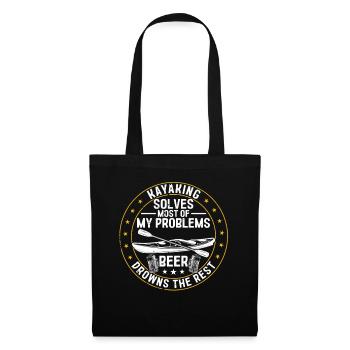 Kayaking solves most of my problems beer drowns - Tote Bag - black - Front