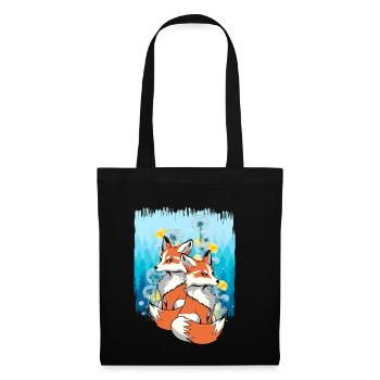 Fox, Foxes, Nature, Animal Welfare, Animal Lovers, Children - Tote Bag - black - Front