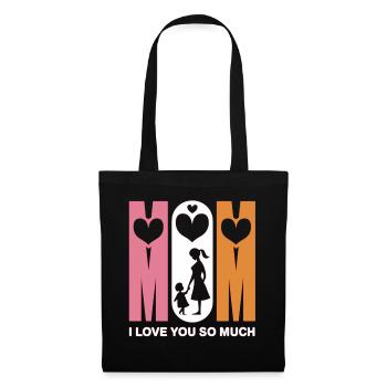 Heart for Mom - For the Best Mom - Tote Bag - black - Front