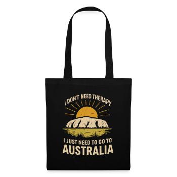 Je n’ai pas besoin de thérapie, seulement de l’Australie - Sac en tissu - noir - Devant