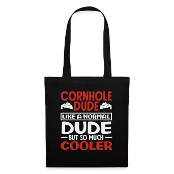 Cornhole Dude Cooler Cornhole Lover - Stoffbeutel - Schwarz - Vorne