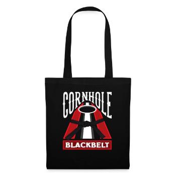 Cornhole Master Black Belt Lover - Sac en tissu - noir - Devant