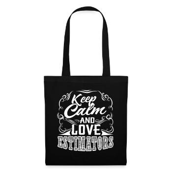 Estimator Keep Calm And Love Estimator - Tote Bag - black - Front