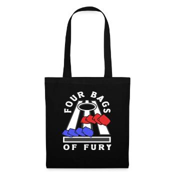 Four Bags Of Fury Cornhole Spieler - Stoffbeutel - Schwarz - Vorne