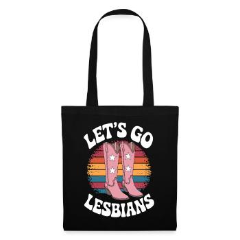 Let's Go Lesbians Lesbian - Tote Bag - black - Front