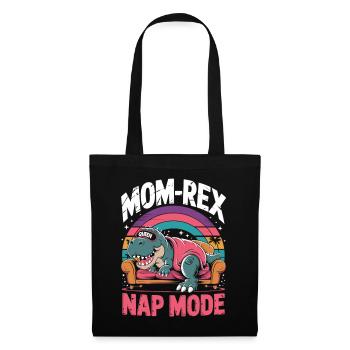 Funny Dino Queen Shirt - Tote Bag - black - Front
