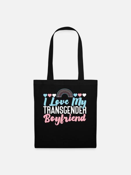 Transgender Trans LGBT Pride - Stoffbeutel - Schwarz