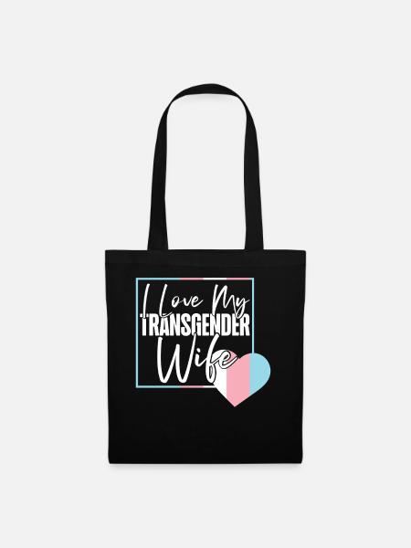 Transgender Trans LGBT Pride - Stoffbeutel - Schwarz