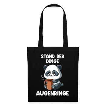 Stand Der Dinge Augenringe - Stoffbeutel - Schwarz - Vorne