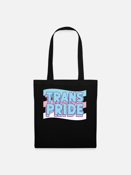 Transgender Trans LGBT Pride - Stoffbeutel - Schwarz
