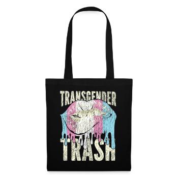 Transgender Trans LGBT Pride - Stoffbeutel - Schwarz - Vorne