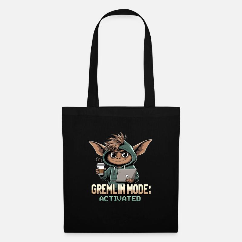 Mode Gremlin activé - Thème Gremlin amusant - Sac en tissu - noir