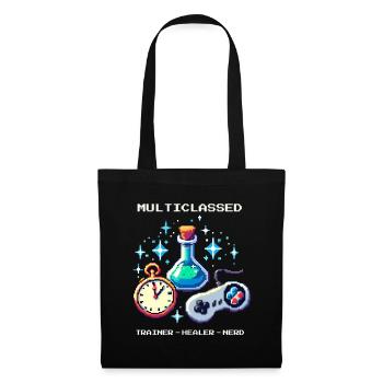 Occupational Therapy Trainer Healer Nerd Retro Pixel Art - Tote Bag - black - Front