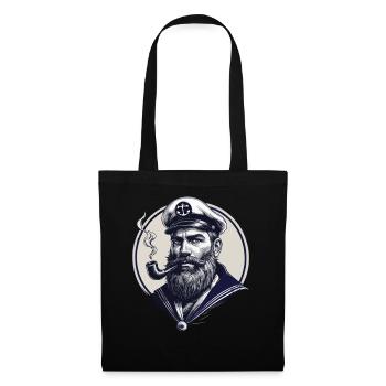Capitaine Hambourg St Pauli Crâne de la ville hanséatique - Sac en tissu - noir - Devant