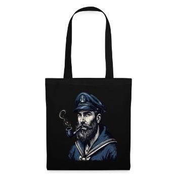 Capitaine Hambourg St Pauli Crâne de la ville hanséatique - Sac en tissu - noir - Devant