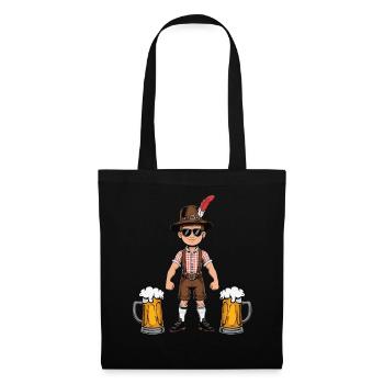Garçon à Lederhosen Bière JGA Majorque Bavière Alcool - Sac en tissu - noir - Devant
