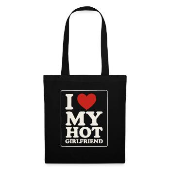 I Love My Hot Girlfriend - Tote Bag - black - Front