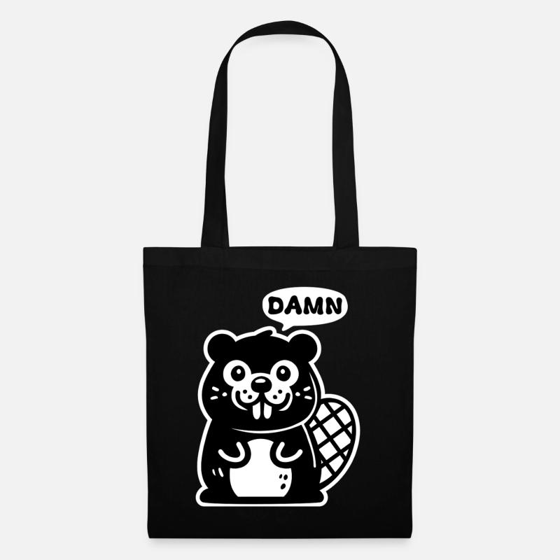 Maudit castor - Sac en tissu - noir