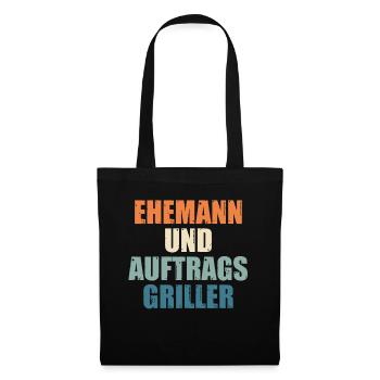 Dad Husband Contract Griller Barbecue Grill - Tote Bag - black - Front