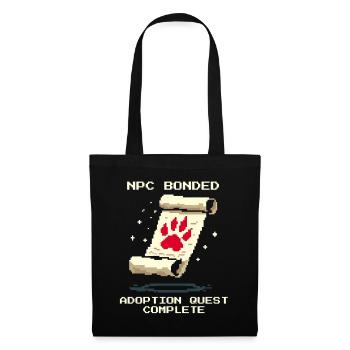 NPC bonded | Adoption quest fulfills animal shelter - Tote Bag - black - Front