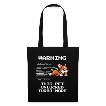 Attention: Turbo Tier Active | Animal shelter Energy Level - Tote Bag - black - Front