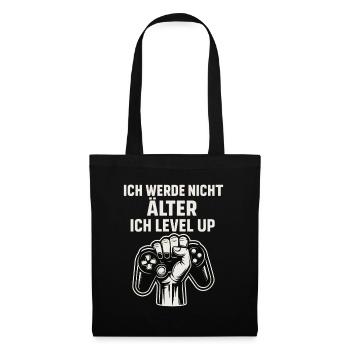Je ne vieillis pas, je monte de niveau - Sac en tissu - noir - Devant