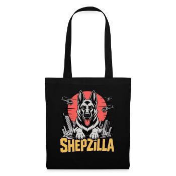 SHEPZILLA – L’empereur de la patte - Sac en tissu - noir - Devant