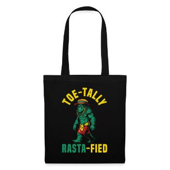 Sasquatch Toe-tally Rasta-fié Bigfoot jamaïcain - Sac en tissu - noir - Devant