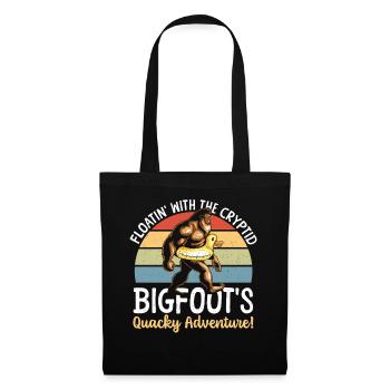Swimming with Bigfoot rubber duck - Tote Bag - black - Front