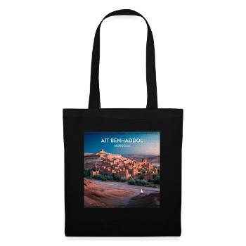 Aït-Ben-Haddou - Sac en tissu - noir - Devant
