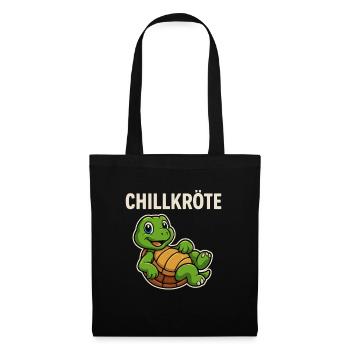 Chill Toad Turtle - Funny Turtle - Tote Bag - black - Front