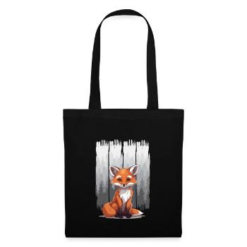 Fox Foxes Enfants Enfant Ados - Sac en tissu - noir - Devant