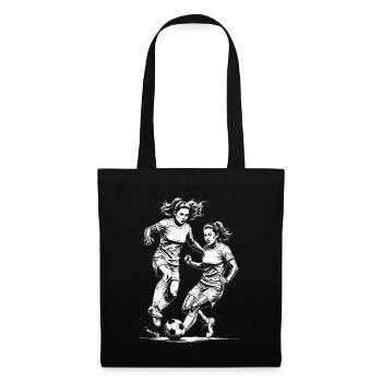 Football in view! Shirt for your women's team - Tote Bag - black - Front