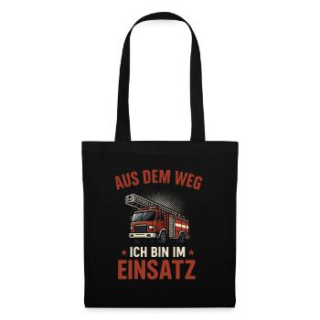 Fire Brigade - Out of the Way - I'm on Action - Tote Bag - black - Front