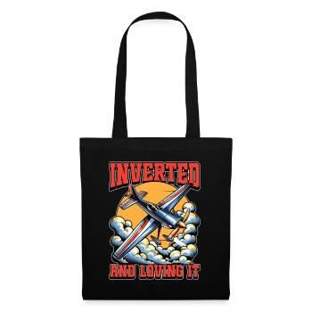 Aerobatic Pilot Inverted And Loving It Model Pilot - Tote Bag - black - Front