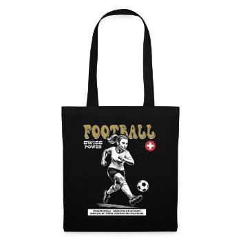 Swiss Women's Football Shirt: Emotion on the Ball - Tote Bag - black - Front