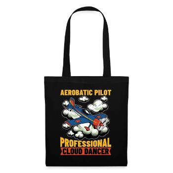 Aerobatic Pilot Professional Cloud Dancer Aviation - Stoffbeutel - Schwarz - Vorne