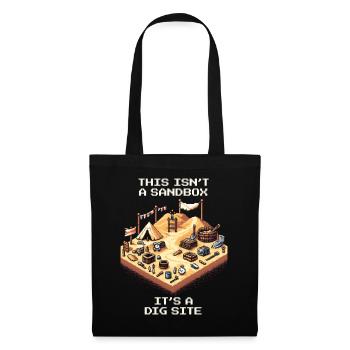 Not a sandbox game | Archaeology Excavation Site - Tote Bag - black - Front
